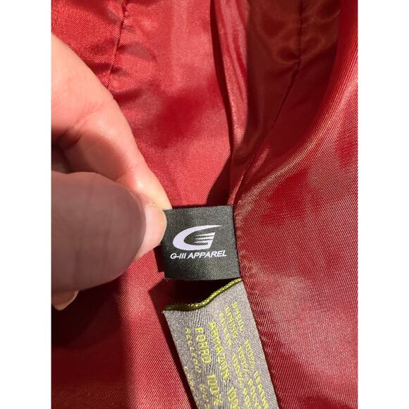 Kenneth Cole Reaction Red Leather Jacket 100% Genuine Leather Pockets | EUC - Picture 11 of 12